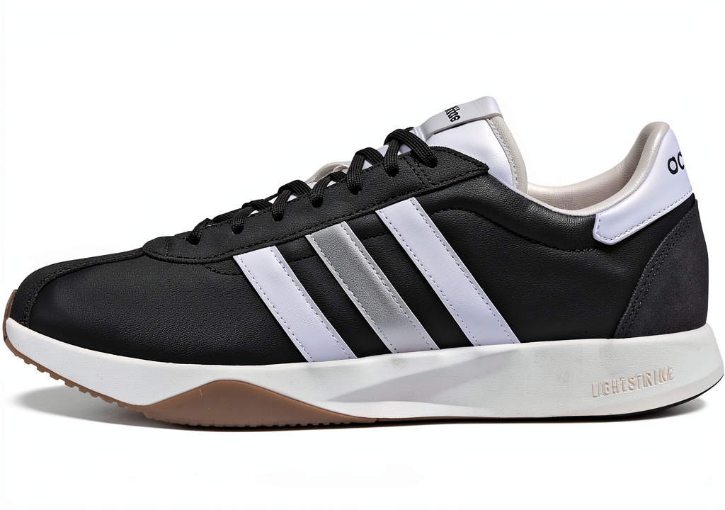 Adidas Lightstrike sneakers showing mesh and suede construction details