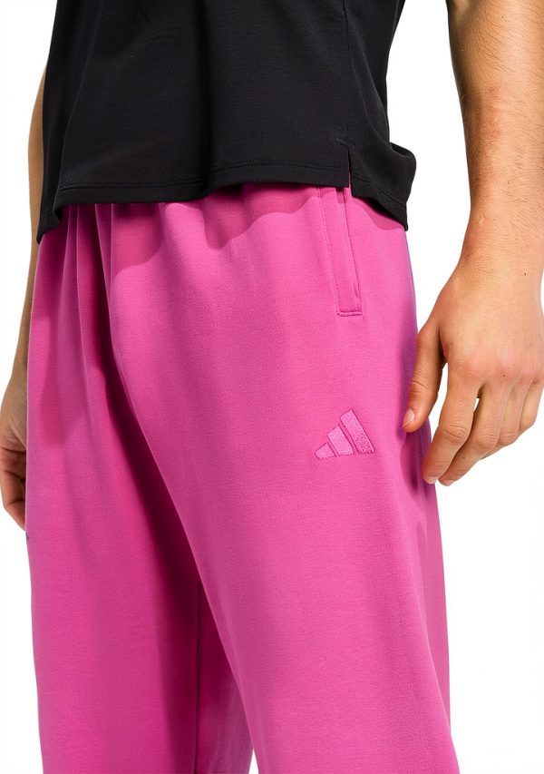 adidas Mens Loose Fit Track Pants Semi Lucid Fuchsia-2