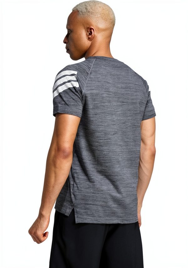 Adidas Mens Slim Fit Climacool Training Tee Black Melange-3