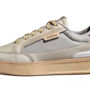 Adidas Men Sneakers Leather Upper Lightweight Cushioning-0