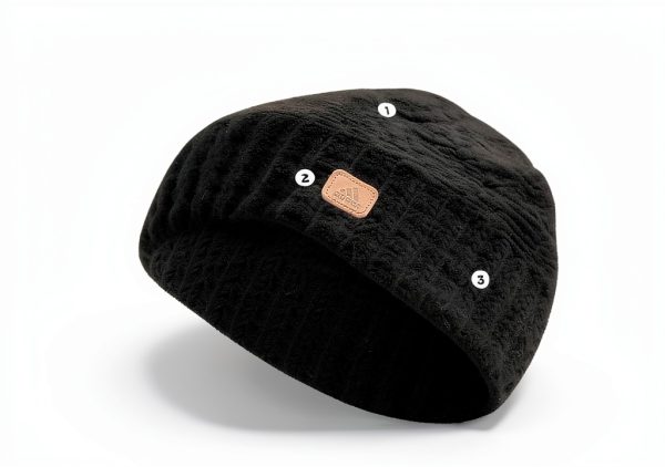 Adidas Womens Beanie Premium Yarn Textured Knit Black-1