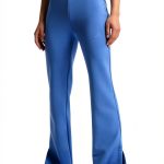 Adidas Womens Flared Track Pants Soft Peached Fabric Slim-0