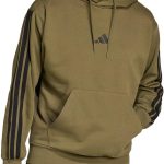 Adidas Mens Hoodie Recycled Materials Regular Fit Kangaroo-0
