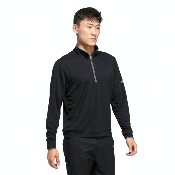 Adidas Core Ltwt 14 Z Mens Athletic Sweater Black-3