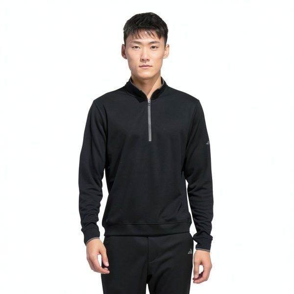 Adidas Core Ltwt 14 Z Mens Athletic Sweater Black-1