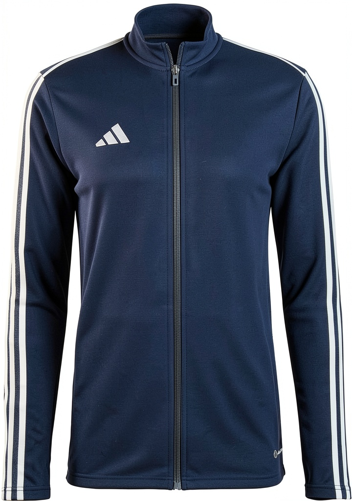 Adidas Mens Track Jacket Slim Fit worn during outdoor activity showing fit and style