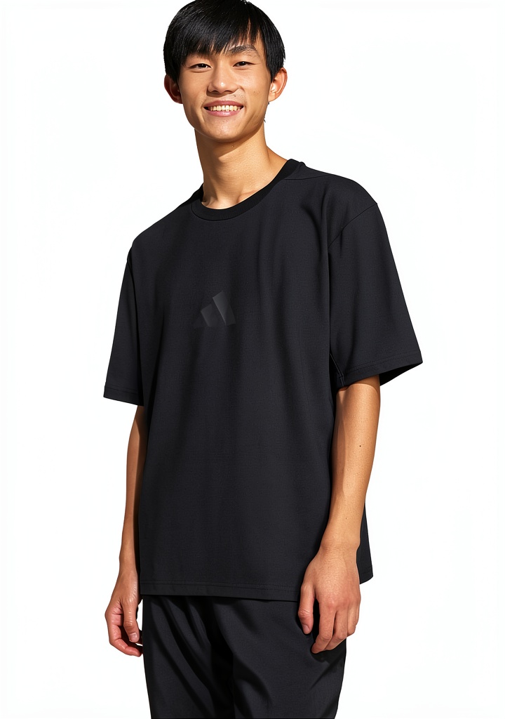 Men wearing the loose fit tee in a casual outdoor setting