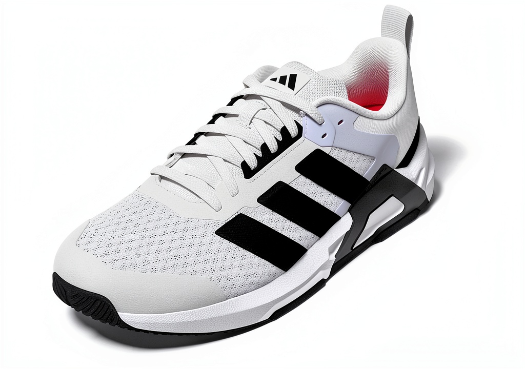 Adidas NSW94 cross-training shoes in multiple colors on a gym floor