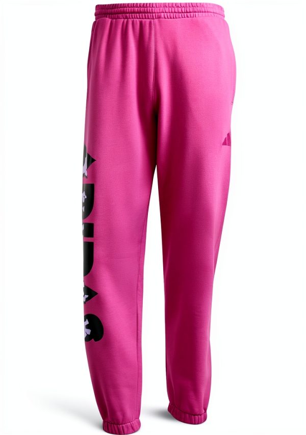 adidas Mens Loose Fit Track Pants Semi Lucid Fuchsia-4