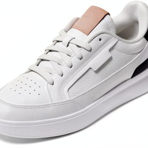 Adidas Mens Leather Sneakers Sporty Design Lightweight-0