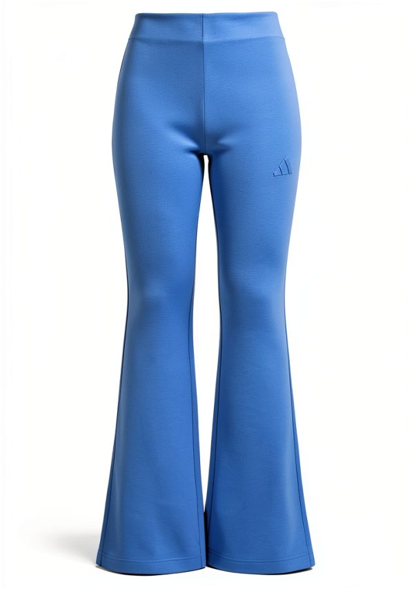 Adidas Womens Flared Track Pants Soft Peached Fabric Slim-1