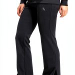 Adidas Womens Flared Pants Soft Fabric Slim Fit Retro-0