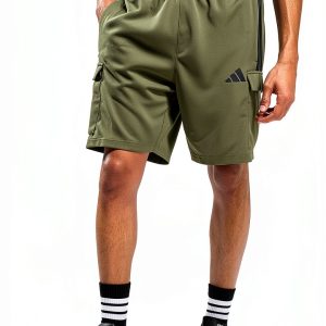 Adidas Cargo Shorts Recycled Materials Mens Athletic Wear-0