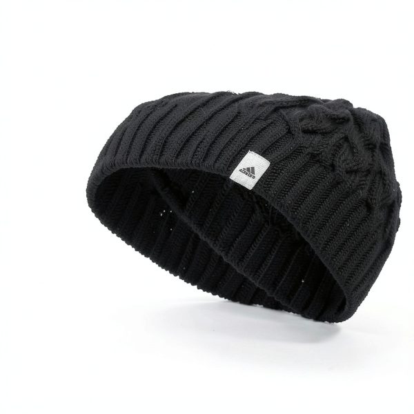 Adidas Womens Beanie Cable Rib Crown Felt Clip Label-1