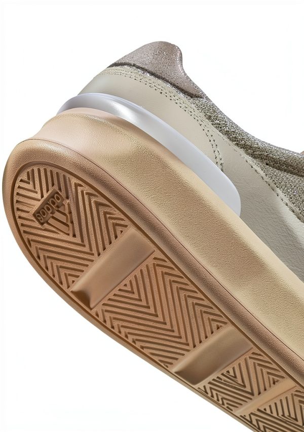 Adidas Men Sneakers Leather Upper Lightweight Cushioning-4