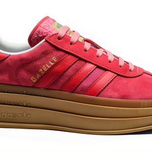 Adidas Girls Running Shoes Pink Red Synthetic-0