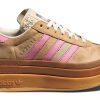 Adidas Gazelle Bold Kids Sneakers Tan Pink Suede-0
